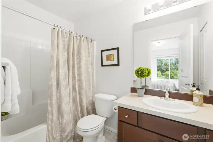 En suite bathroom for main floor bedroom.