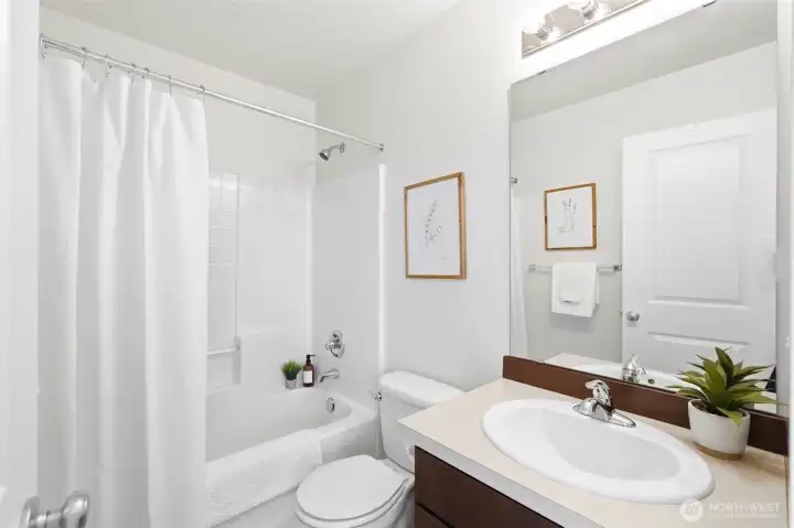 Upstairs hall bathroom.