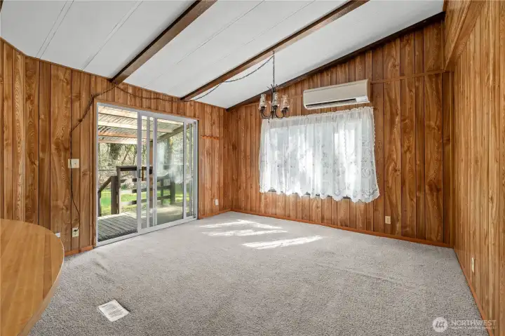 dining room walking out to back deck