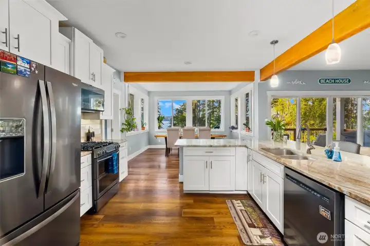 Kitchen w/ Dining Room in Background