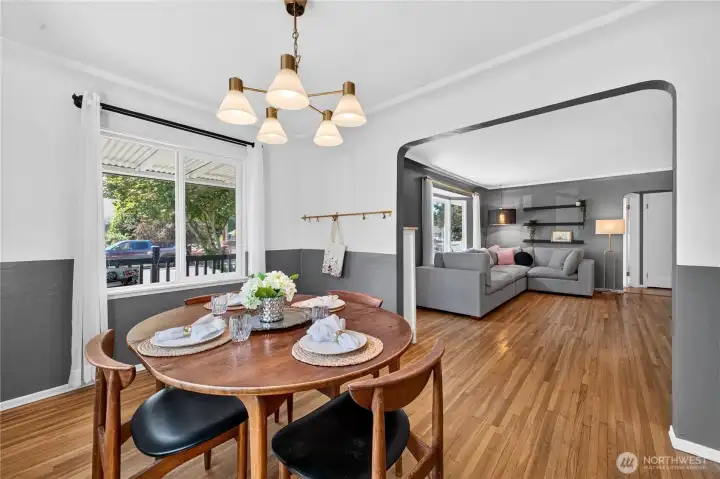 Dining Room: Easy flow from living room to the dining area and kitchen.