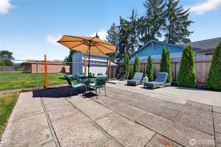 Patio: Great space for entertaining or relaxing.
