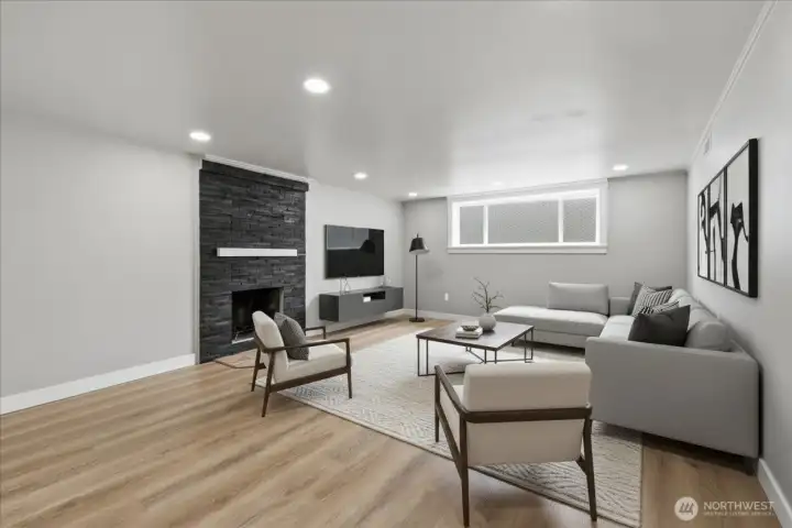 Lower family room Lower family room