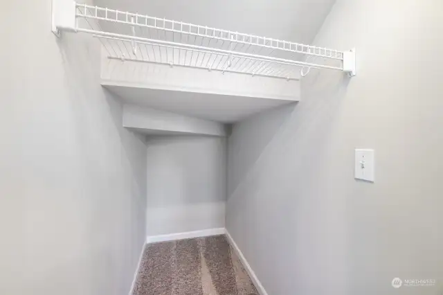 Don't miss this extra storage closet under the stairs!