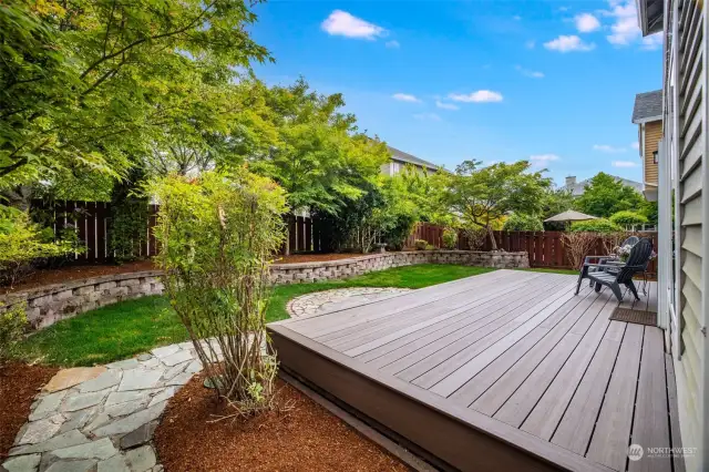 Amazing mature trees fill this backyard with character!
