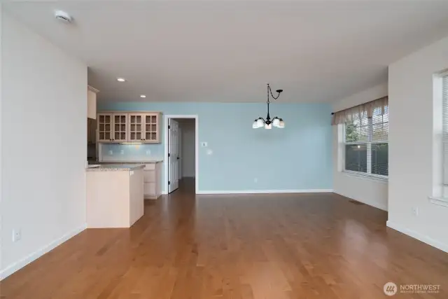 Dining area with door to Master