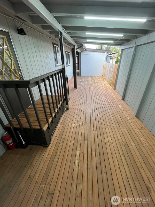 Covered Back Deck