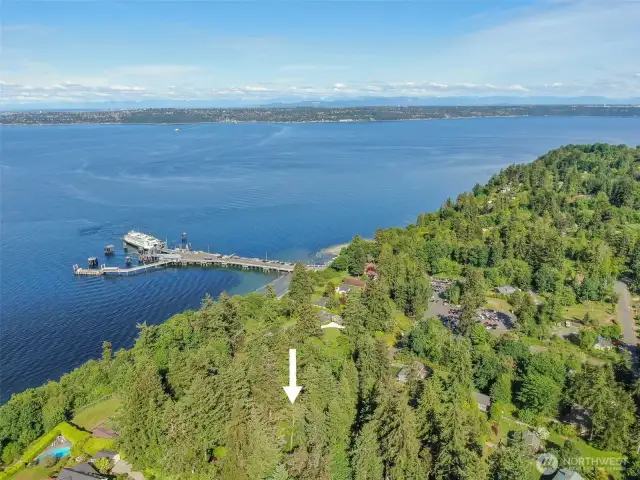 Situated a moment from the Seattle Ferry Terminal, one of the last buildable lots with privacy and unmatched accessibility.
