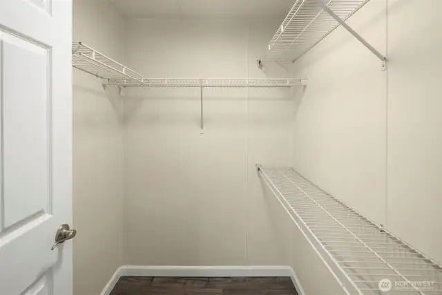 Primary closet