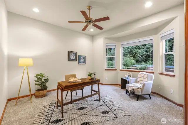 This bedroom is also on the main floor and has a large walk-in closet.