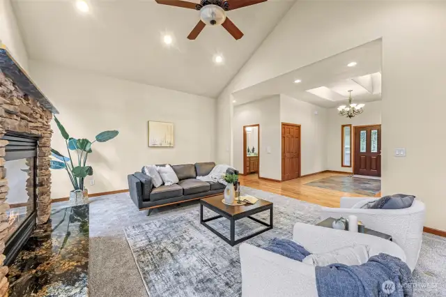 Front entrance has 2 skylights and large coat closet.