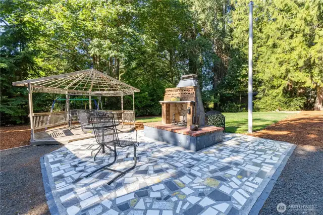 Gazebo, Outside Fireplace