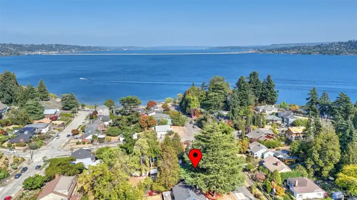 Prime location in desirable Lakewood community! Just ONE block from Lake Washington!