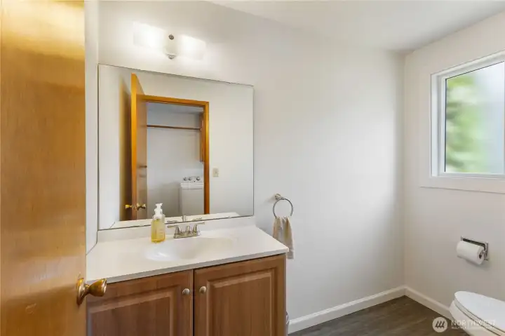 updated 1/2 bath