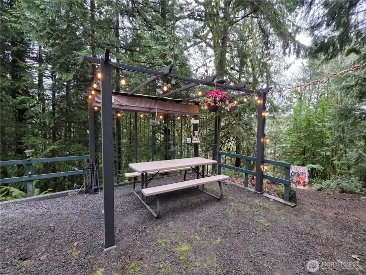 picnic table and cover included