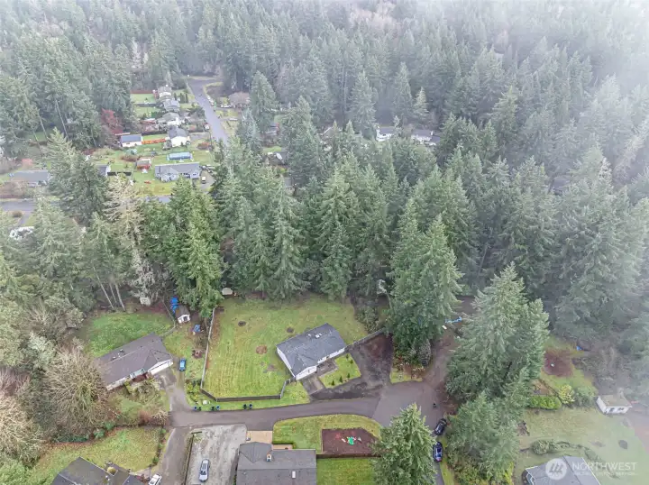 Great sized lot in a quiet neighborhood.