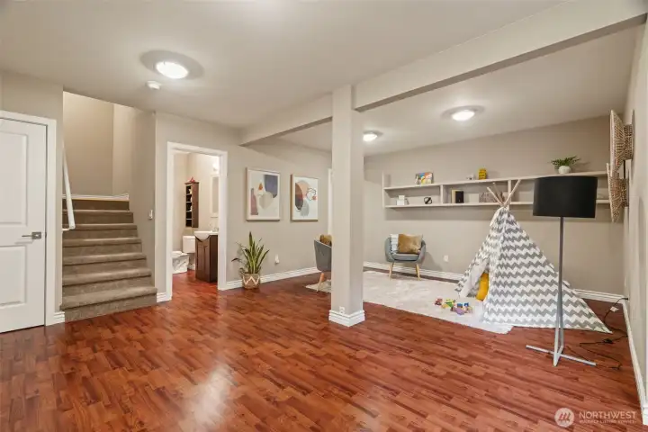 Lower level rec room