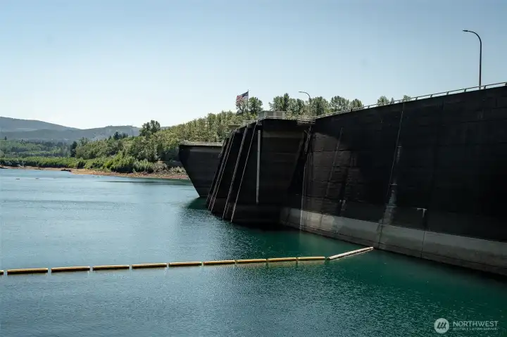 Mossyrock Dam on Riffe Lake Near by