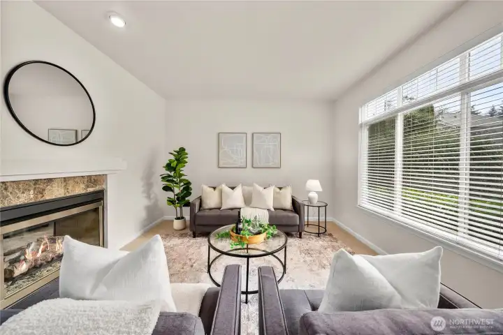 An elegant space ideal for entertaining guests.