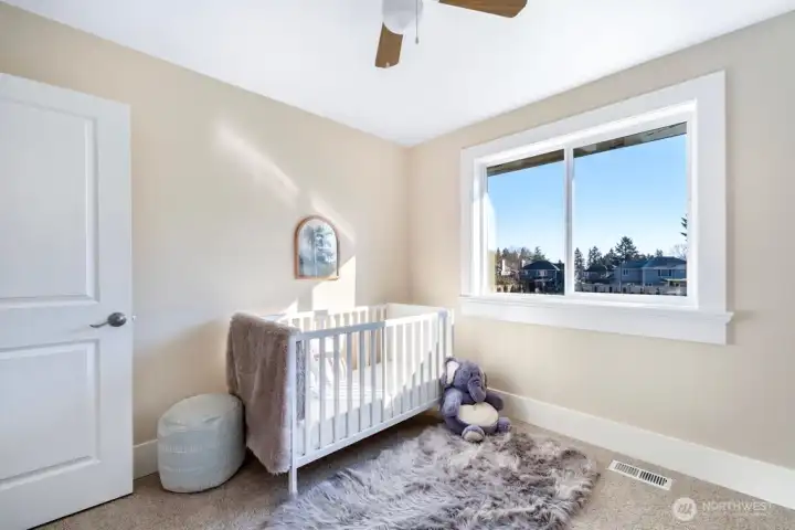This room connects to primary and would make a great Nursery/guest room/flex space or super sized closet!