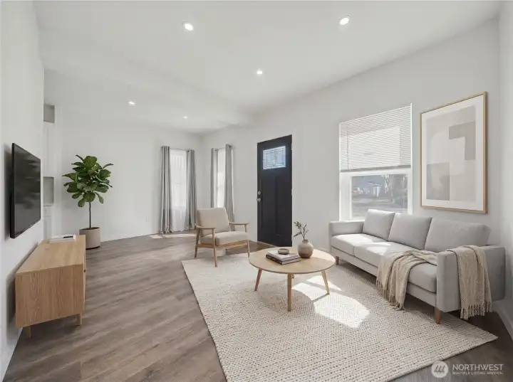 Living Room Virtually Staged.