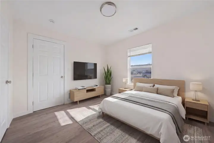 Primary Room, virtually staged.