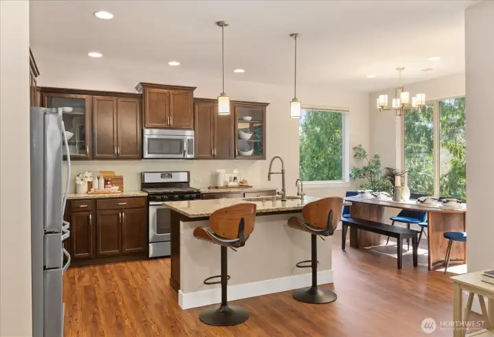 Spacious open kitchen