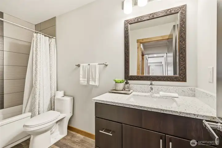 Full Bath on Lower Level