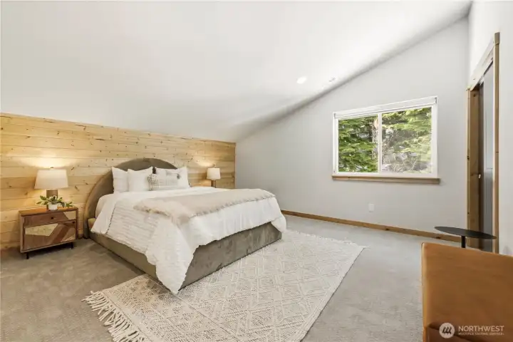 Three spacious bedrooms are located on the third floor