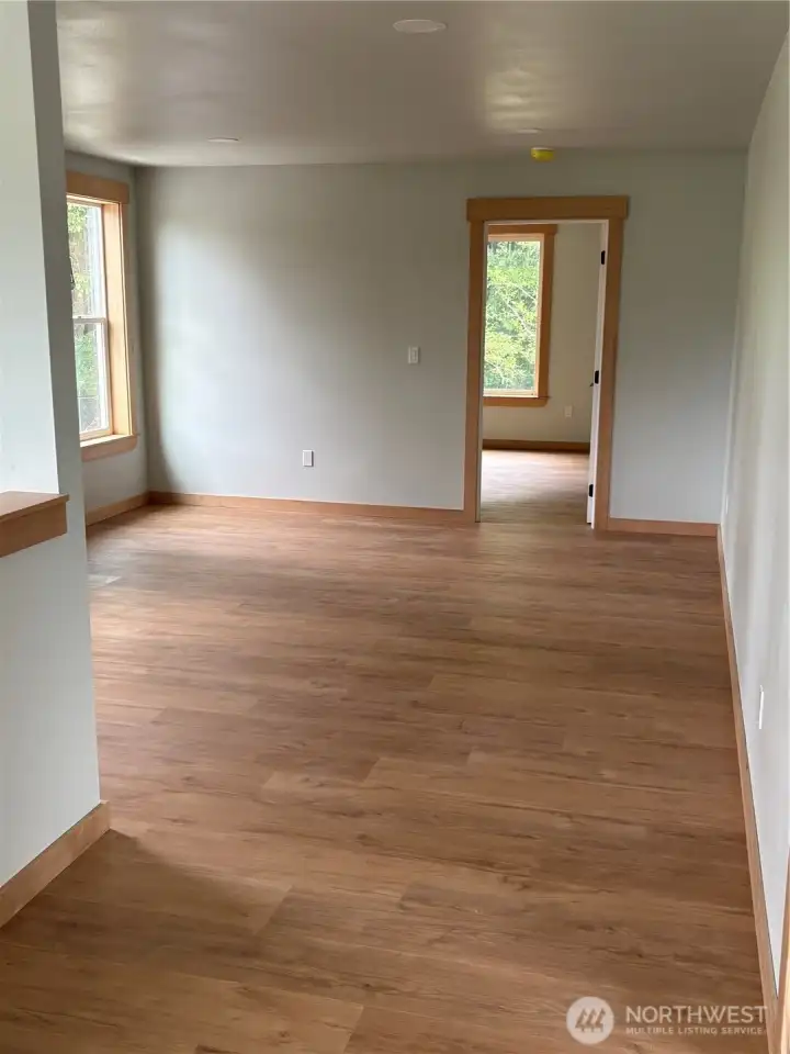 Family Room upstairs looking into bedroom