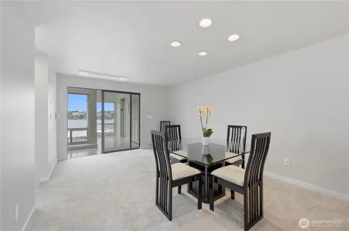 Another photo of the expansive dining area for hosting large parties or an intimate dinner. Another photo of the expansive dining area for hosting large parties or an intimate dinner.
