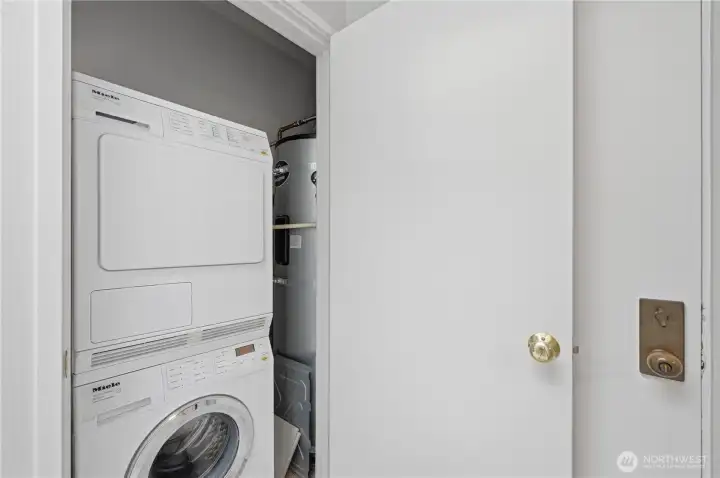 Miele stack washer/dryer. Miele stack washer/dryer.