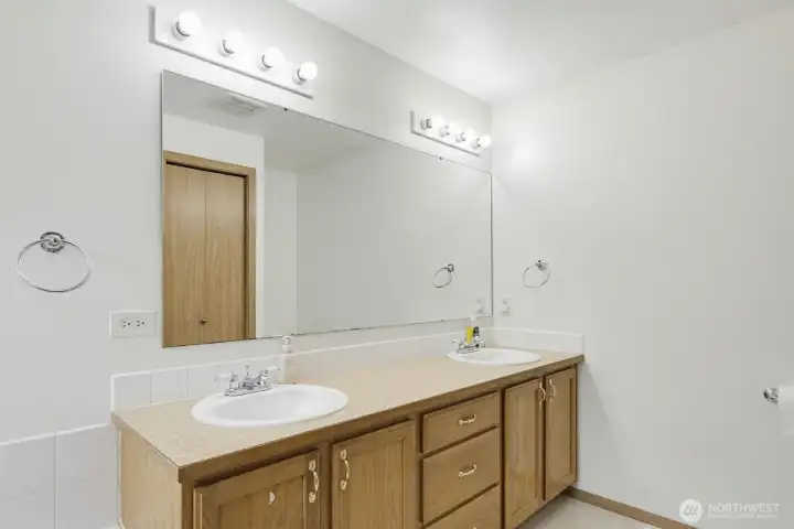 Primary bathroom vanity