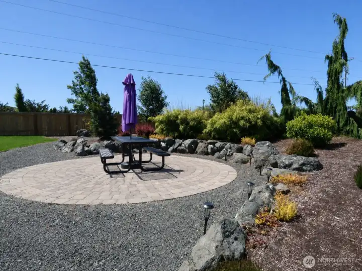 Patio next to Bocce Ball Court