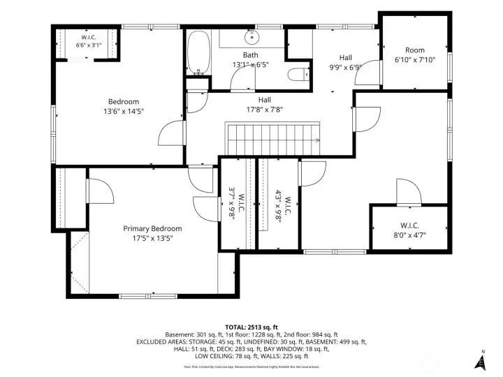 Main home upper level floorplan Main home upper level floorplan