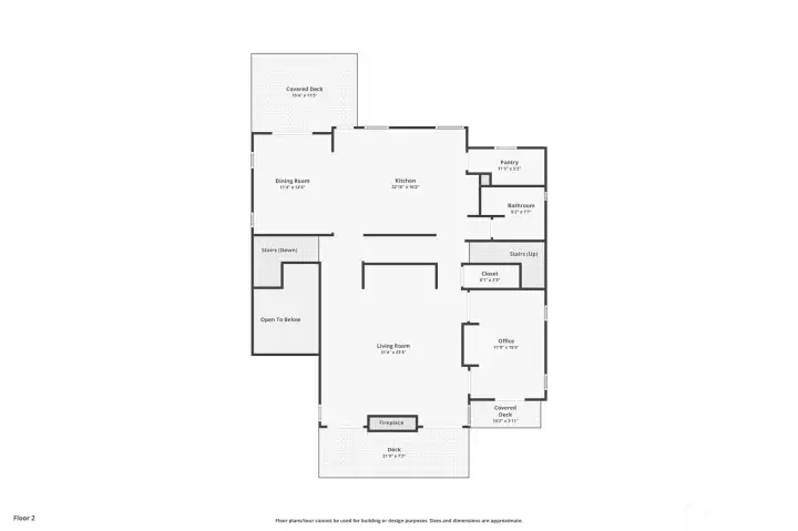 2 Bedrooms and primary and office on upper (3rd story) floor