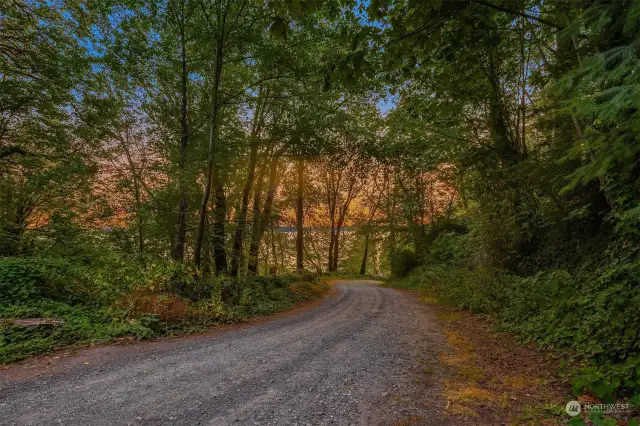 Driveway to property.