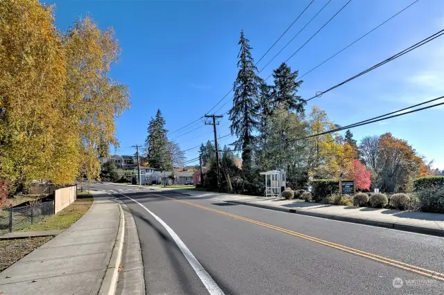 Street view - notice the bus stop close by