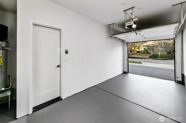 Garage is wonderful for one car or use as additional storage.  You can access your home from inside the garage.