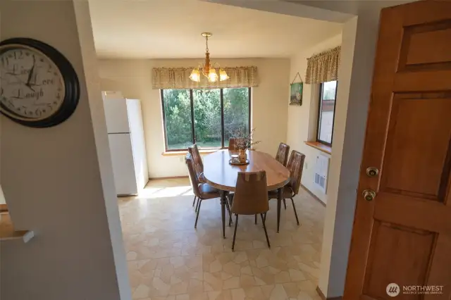 Large dining room.