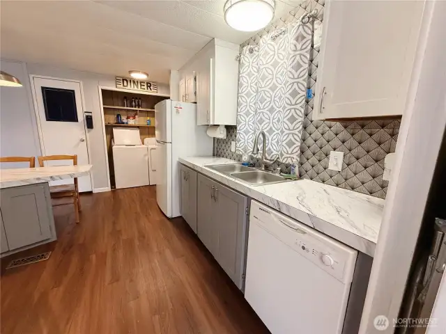 Kitchen with full freezer