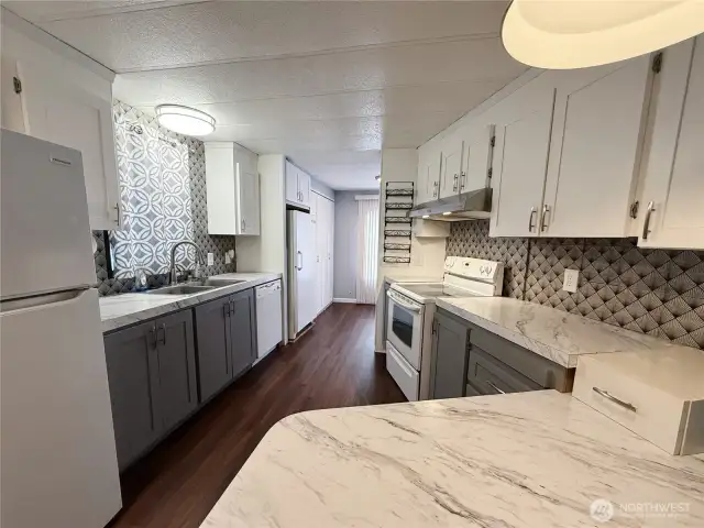 Kitchen with full freezer