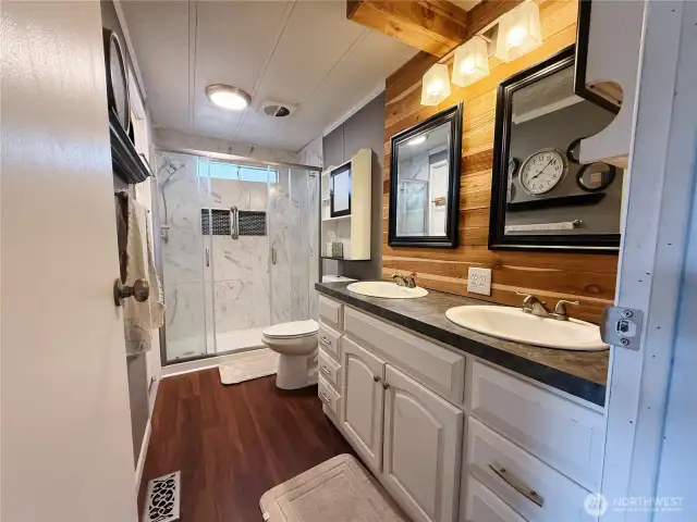 Updated Bathroom off of living spaces