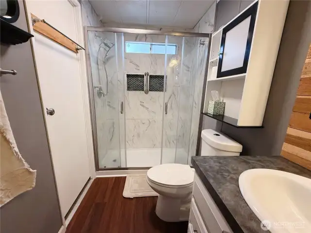 Updated Bathroom off of living spaces