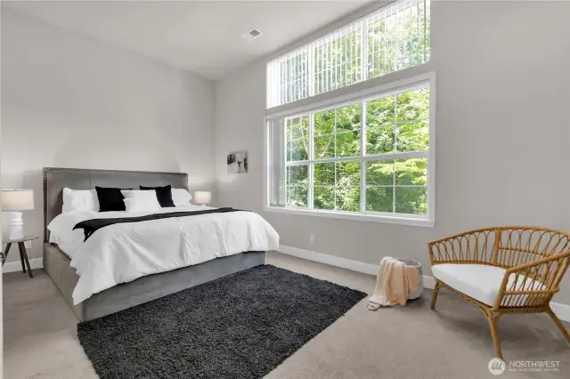 14+ foot ceiling main bedroom