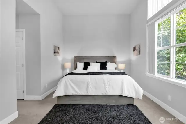 14+foot ceiling main bedroom