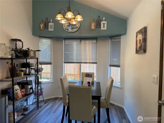 Eat in kitchen with lots of natual light.