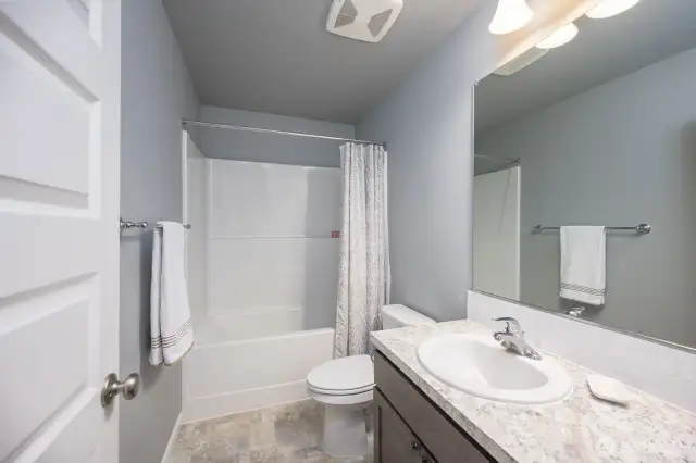 Nice sized guest bath.