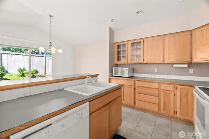 convenient kitchen w/ appliances