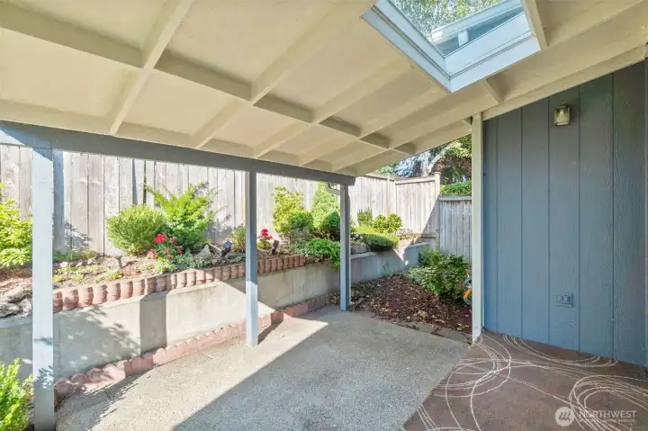 Covered patio